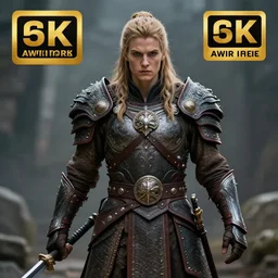 warrior, fantasy, highly detailed, 4 k, hdr, smooth, sharp focus, high resolution, award - winning photo, photorealistic