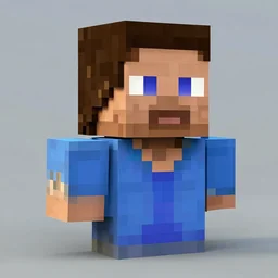 bust of nicolas cage made in minecraft