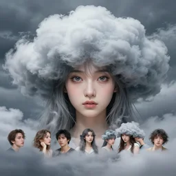 character concept art of an anime stormy cloud goddess | | cute - fine - face, pretty face, realistic shaded perfect face, fine details by hyeyoung kim, stanley artgerm lau, wlop, rossdraws, james jean, andrei riabovitchev, marc simonetti, and sakimichan, tranding on artstation