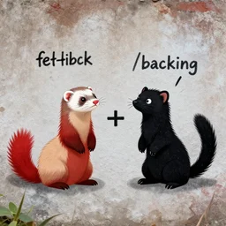 ( ( ( ( ferret * weasel * stoat ) / ( ( red + black ) * ( fursona ) ) ) + ( smoke / backing ) ) = ( wall + graffiti )