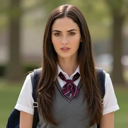 megan fox as a school girl highly realistic