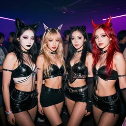 4 horsemam of the apocalypse at a rave party