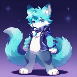 fur affinity furry synthwave protogen fursona OC