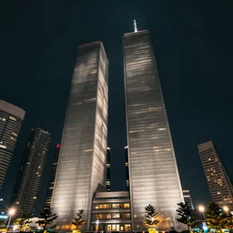 the tribute in light, displayed next to the twin towers