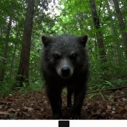 trail cam footage of a creature staring at camera, digital art, david cronenberg, junji ito, trevor henderson, 4 k