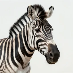 a zebra portrait in the style of the danish artist mormor.