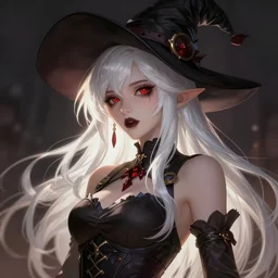 Goth Witch with white hair in apex legends as an anime character digital illustration portrait design by Ross Tran, artgerm detailed, soft lighting