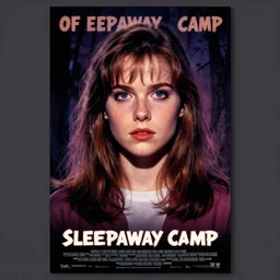 Portrait of Angela from Sleepaway Camp (1983) by Les Edwards, poster artwork