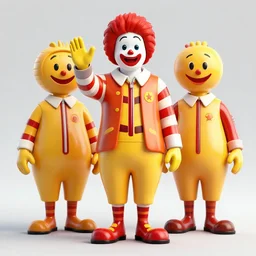 3 d render of ronald mcdonald