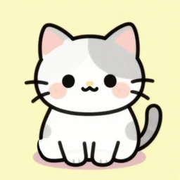 “cute kitty vector art”