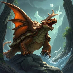 mount epic great brown dragon turtle screenshot world of warcraft mounts worldboss fantasy comics that looks like it is from borderlands by jesper ejsing, by rhads, makoto shinkai alena aenami artworks in 4 k beeple, thomas kinkade heartstone league of legends dofus overwatch