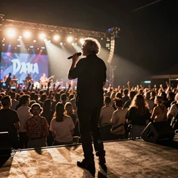 father Ted in the mosh pit at the Dana concert