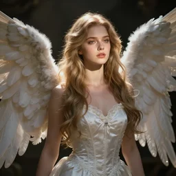 concept art angel girl. artstation trending, highly detailded