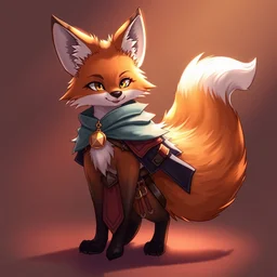anthropomorphic medieval fox with a fluffy tail, trending on artstation, trending on furaffinity, digital art, by kawacy, anime, furry art, warm light, backlighting, cartoon, concept art