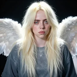 Billie Eilish, by Mark Brooks, by Donato Giancola, by Olivia De Berardinis, very very very very very very beautiful, glowing hair, angel