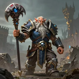 vanilla world of warcraft gnome mage with a long mustache wearing tier set 2. 5 aq 4 0 gear menacingly brandishing the claw of chromaggus inspired by giger hyper - realistic high quality comic book cover