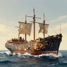 ship of theseus, being replaced piece by piece