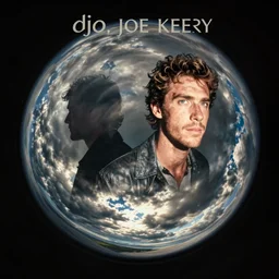 fisheye lens 90s album cover of djo, joe keery, artwork