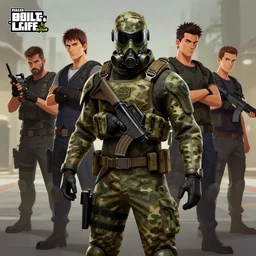 half - life counter strike : 5 3 d photo swat millitary camouflage robot ninja mask gas combinaison suit fanart station steam character design, art gta 5 cover, official behance hd artstation by jesper ejsing, by rhads, makoto shinkai and lois van baarle, ilya kuvshinov, ossdraws