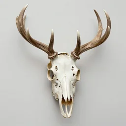 A symmetry mechanical Deer skull head by moebius, by angus mckie, by rhads