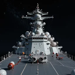 the view from inside a battleship in space looking out to the stars, octane render, unreal engine, 4 k resolution, ultra detailed, professional lighting, post processed, award winning, trending on artstation