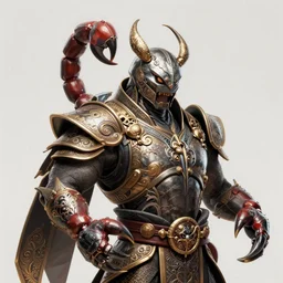 highly detailed portrait of scorpion mortal kombat, substance painter, pbr materials, marmoset toolbag, octane render, unreal engine, art by artgerm, digital illustration, ornate details,