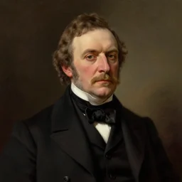 official portrait of a victorian politician wearing a waistcoat, detailed face, male, victorian, highly detailed, cinematic lighting, digital art painting by greg rutkowski