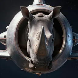 hyperrealistic film still of ace ventura hiding in space, rhinoceros spacecraft, stunning 3 d render, inspired by istvan sandorfi & greg rutkowski & unreal engine, perfect symmetry, dim volumetric cinematic lighting, 8 k octane comprehensive render, extremely hyper - detailed, incredibly lifelike attributes, intricate, real flesh texture, masterpiece, artstation, stunning,