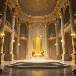 inside of a gigantic palace throne room digital art by marc simonetti