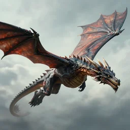 highly detailed dragon flying, artwork by magali villeneuve and greg rutkowski, fantasy, game of thrones