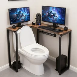 gaming toilet setup