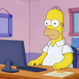 screenshot from the office ( 2 0 0 2 ) homer simpson