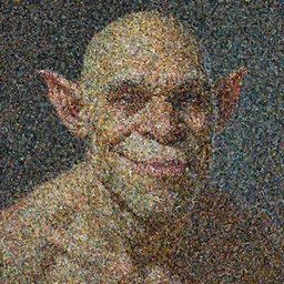 a portrait of an skinny orc with a friendly smile, digital painting, artstation, concept art, donato giancola, Joseph Christian Leyendecker, WLOP, Boris Vallejo, Breathtaking, 8k resolution, extremely detailed, beautiful, establishing shot, artistic, hyperrealistic, beautiful face, octane render, cinematic lighting, dramatic lighting, masterpiece