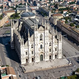 satellite view of milan