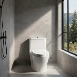 A toilet room designed by Jonathan Ive and Dieter Rams