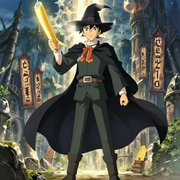 wizard school anime movie poster , anime , HD , 4k