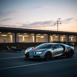 hyperdetailed, photorealistic, photograph, [ [ delorean ] ] and bugatti veyron hybrid, cinematic, dslr