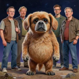 hyper realistic space shibu inu painting by chiara bautista and karl kopinski and kim jung giu and weta studio, and lucasfilm and jesper ejsing and norman rockwell greg rutkowski frank frazzeta