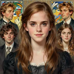 hyperdetailed portrait of a highly detailed portrait of a emma watson, digital painting, artstation hq, sharp foccus ilustration, artstation hq. intricate, elegant. wlop, artgerm, greg rutkowski, alphonse mucha, medium shot. dan mumford, tomokazu matsuyama, takato 4 yamamoto