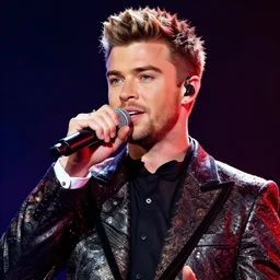 :Justin timberlake:masterpiece+singing+closeup+digital fanart+WLOP:stage:dynamic lighting+fancy suit+microphone-H 900