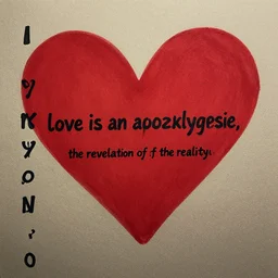 love is an apocalypse, the revelation of the reality of god