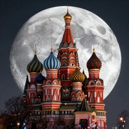 Moscow city on the Moon