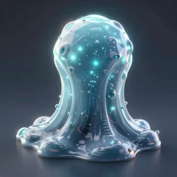 an ooze slime creature made of bioluminescence, fantasy, elegant, crisp 8 k line work, rim light, digital painting, artstation, unreal engine, octane render, concept art, matte, sharp focus, illustration, art by james jean and justin gerard and josan gonzalez