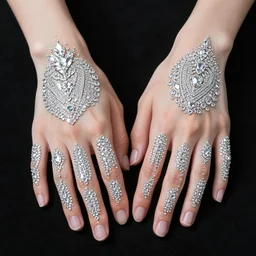 hands made of diamonds, flesh of diamonds, skin of diamonds