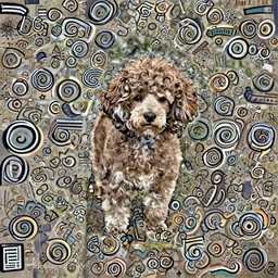 cute dog, soft brown hair, norman rockwell, 1 9 4 0's, liberty curls, soft lighting, full body portrait, posing