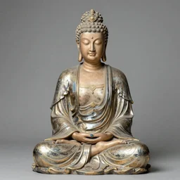 Lucille Ball as a Buddha statue