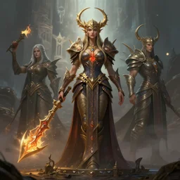 high fantasy chaos goddess designed by peter mohrbacher, Greg rutkowski, blizzard concept artists, concept art, fantasy, 4k, CG render, octane, insanely detailed,