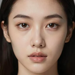 perfectly symmetrical face