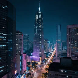 photo of a cyberpunk city