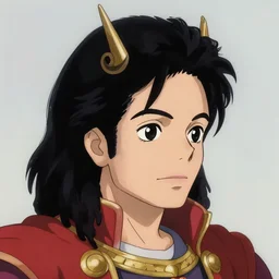centered!! macro head profile view portrait of medieval king michael jackson, artstation, detailed cartoon, elegant, digital painting, concept art, smooth, sharp focus, illustration, ghibli, makoto shinkai, don bluth, fujita goro, jean giraud, akihiko yoshida, tom whalen 8 k
